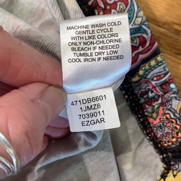 One World Paisley Wide-leg Pant sz: S - Picture 5 of 5